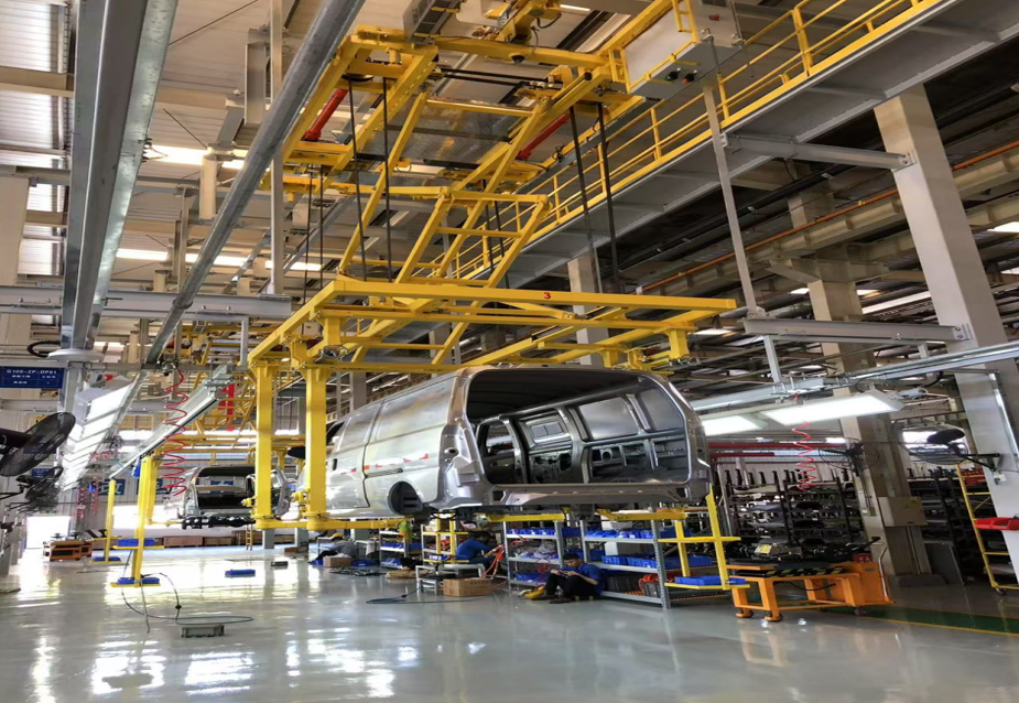 G100&G100P電動(dòng)物流車(chē)開(kāi)發(fā)項(xiàng)目總裝裝配線